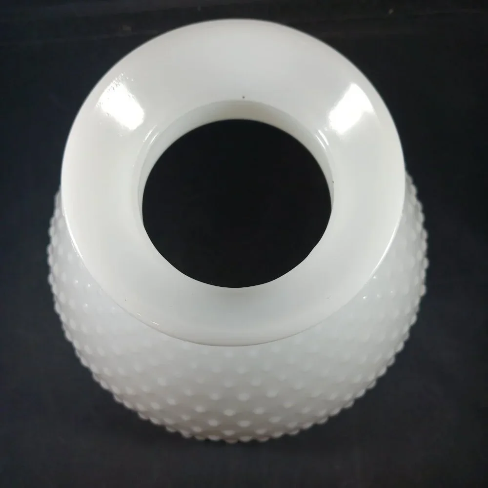 Vintage Hobnail Milk Glass Lamp Shade